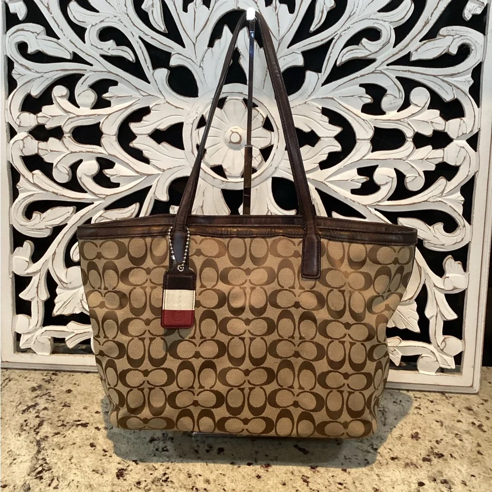 COACH Signature Canvas Weekend Tote #23465